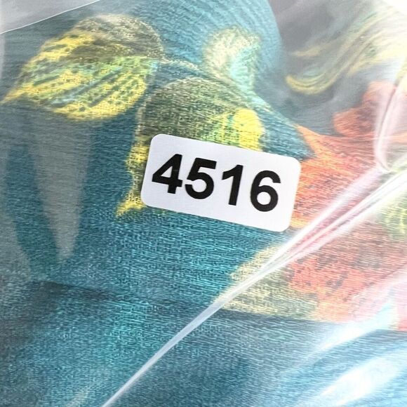 Superfoxx Dress Womens Medium Floral Faux Wrap Short Sleeve Aysmmetrical nwt tea - Picture 7 of 9